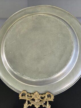 Pewter Charger Platter 13 Inch by Axel Hasselstrom from Denmark